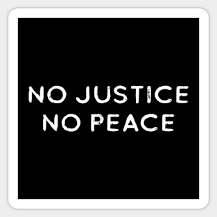 No Justice No Peace Sticker